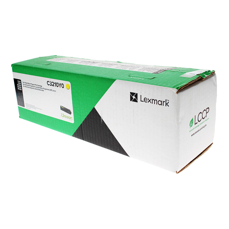 OEM Lexmark  (C3210Y0) Toner Cartridge, Yellow, 1.5K Yield, Return Program