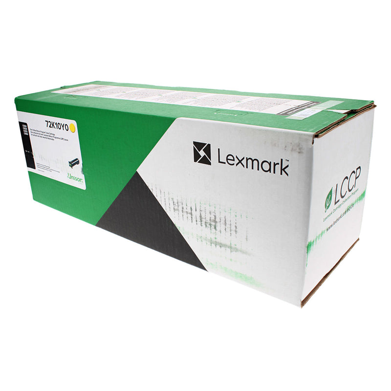 OEM Lexmark  (72K10Y0) Toner Cartridge, Yellow, 8K Yield, Return Program