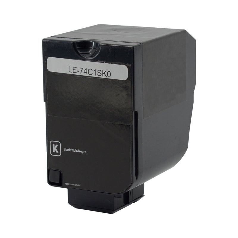 Remanufactured Lexmark 74C1SK0 Toner Cartridge, Black, 7K Yield, Made in USA