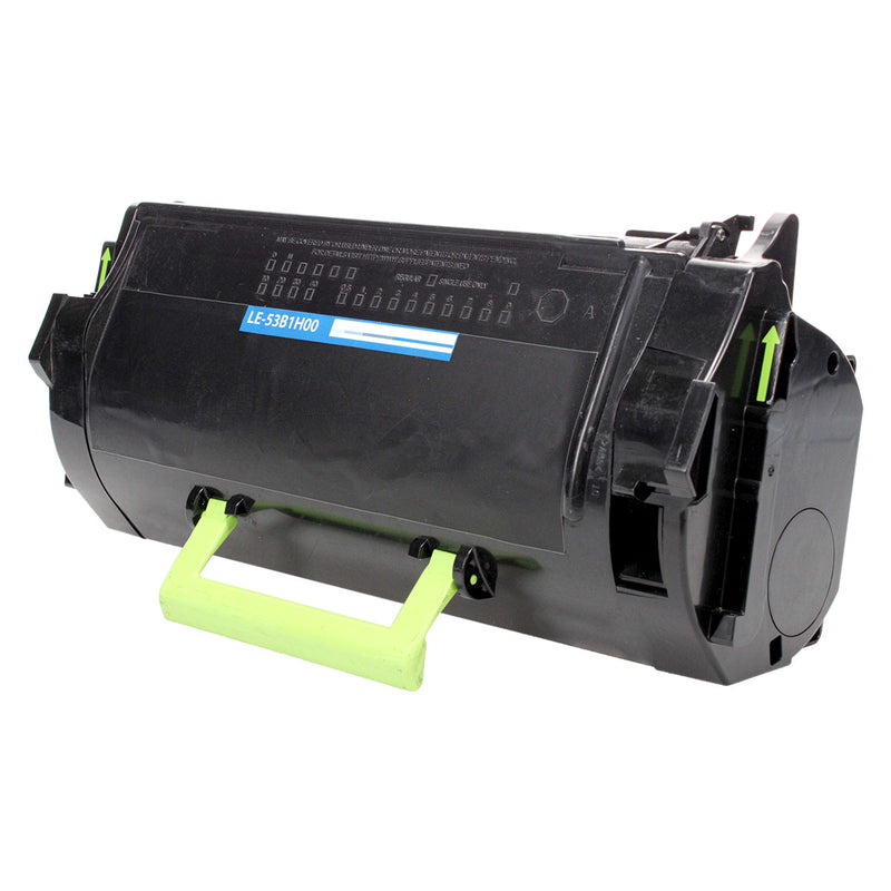 Compatible Lexmark 531H 530HA (53B1H00) Toner Cartridge, Black, 25K High Yield