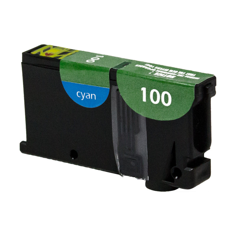 Remanufactured Lexmark 100XL (14N1069) InkJet Cartridge, Cyan, 600 Yield