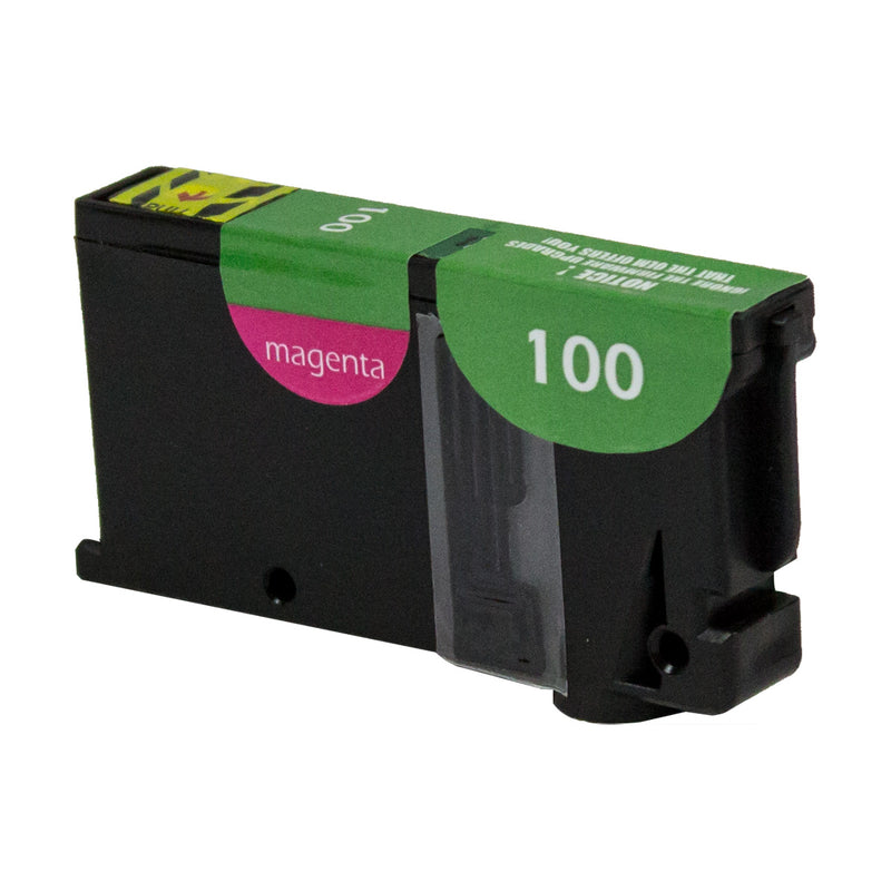 Remanufactured Lexmark 100XL (14N1070) InkJet Cartridge, Magenta, 600 YIELD