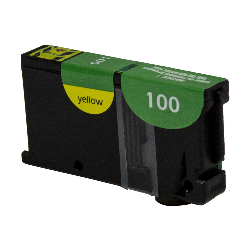 Remanufactured Lexmark 100XL (14N1071) InkJet Cartridge, Yellow, 600 Yield