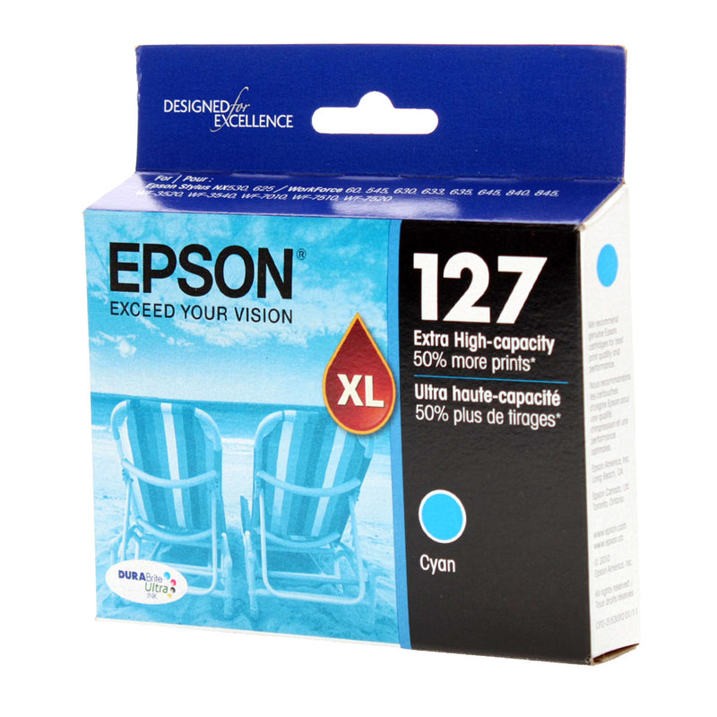 OEM Epson 127 (T127220) Inkjet, Cyan, 755 High Yield