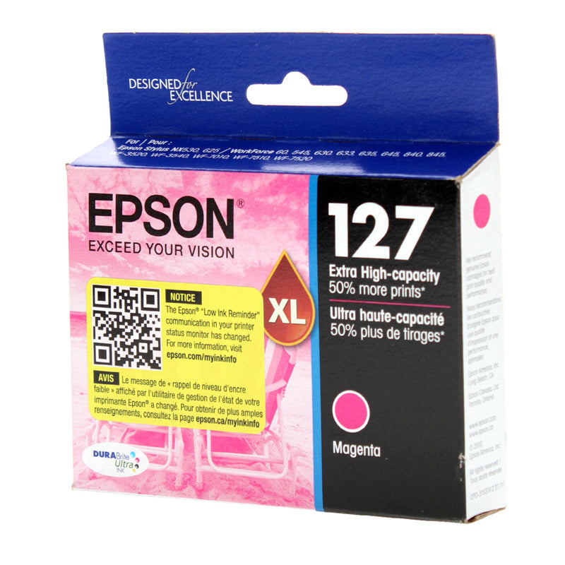 OEM Epson 127 (T127320) Inkjet, Magenta, 755 High Yield