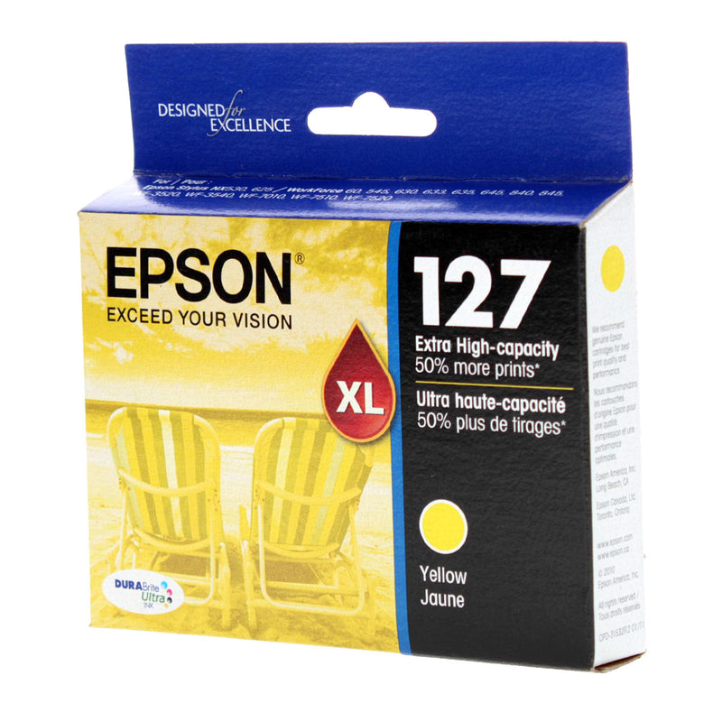 OEM Epson 127 (T127420) Inkjet, Yellow, 755 High Yield
