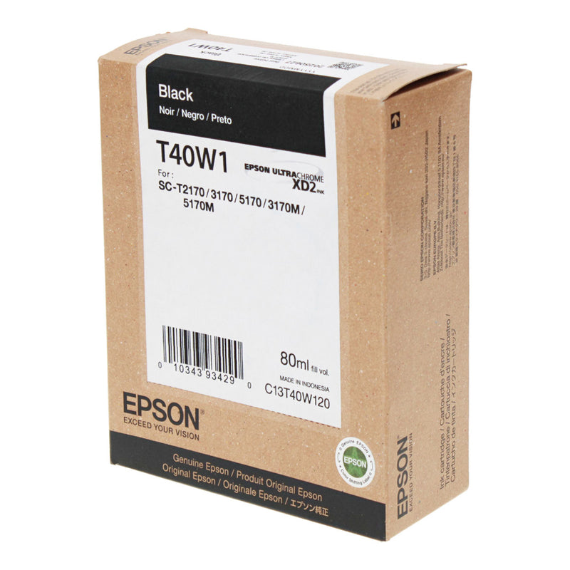 OEM Epson  (T40W120) Toner Cartridge, Black, 80 Ml