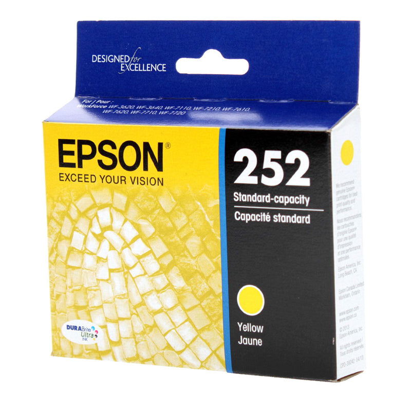 OEM Epson 252 (T252420) Inkjet, Yellow, 300 Yield