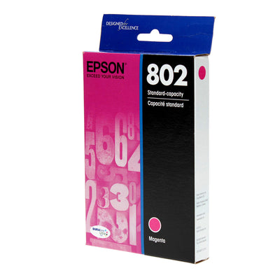OEM Epson 802 (T802320) Inkjet, Magenta, 650 Yield