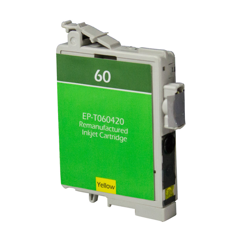 Remanufactured Epson 60 (T060420) InkJet Cartridge, Yellow, 600 Yield