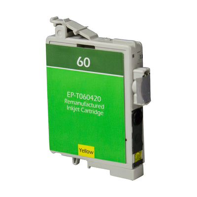 Remanufactured Epson 60 (T060420) InkJet Cartridge, Yellow, 600 Yield