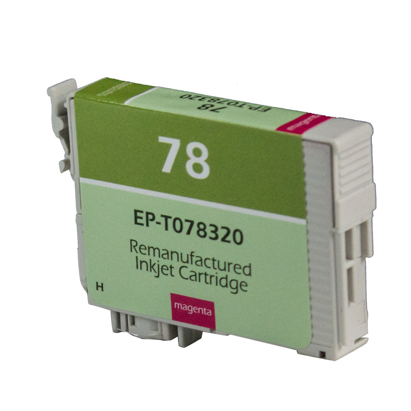 Remanufactured Epson 78 (T078320) InkJet Cartridge, Magenta, 9ML