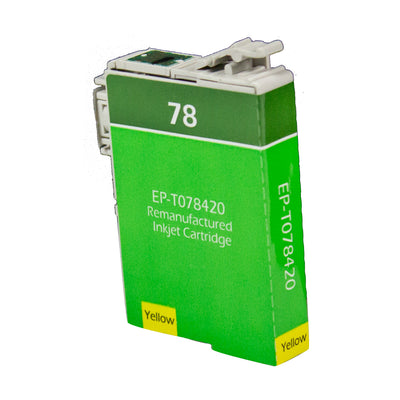 Remanufactured Epson 78 (T078420) InkJet Cartridge, Yellow, 9ML