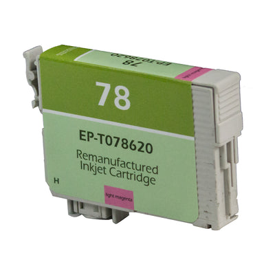 Remanufactured Epson 78 (T078620) InkJet Cartridge, Light Magenta, 9ML