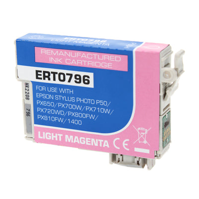 Remanufactured Epson 79 (T079620) InkJet Cartridge, Light Magenta, 11ML