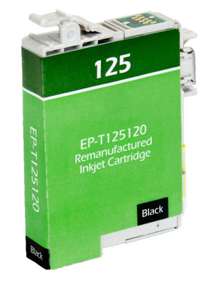 Remanufactured Epson 125 (T125120) InkJet Cartridge, Black, 385 Yield
