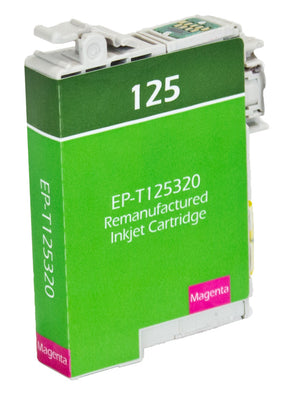 Remanufactured Epson 125 (T125320) InkJet Cartridge, Magenta, 385 Yield