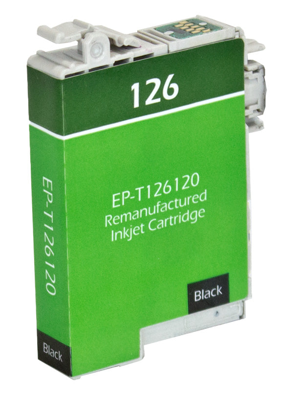 Remanufactured Epson 126 (T126120) InkJet Cartridge, Black, 385 High Yield