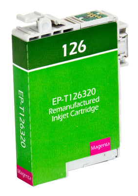 Remanufactured Epson 126 (T126320) InkJet Cartridge, Magenta, 470 High Yield