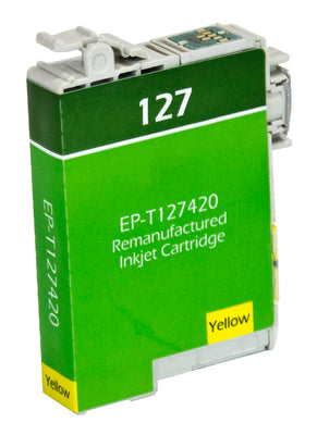 Remanufactured Epson 127 (T127420) InkJet Cartridge, Yellow, 775 Extra High Yield