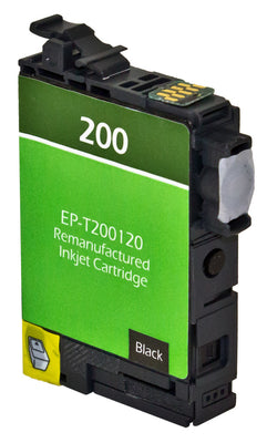 Remanufactured Epson 200XL (T200XL120) InkJet Cartridge, Black, 500 High Yield