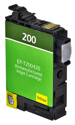 Remanufactured Epson 200XL (T200XL420) InkJet Cartridge, Yellow, 450 High Yield