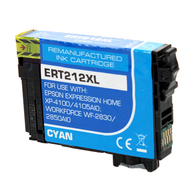 Remanufactured Epson 212XL (T212XL220) InkJet Cartridge, Cyan, 350 High Yield