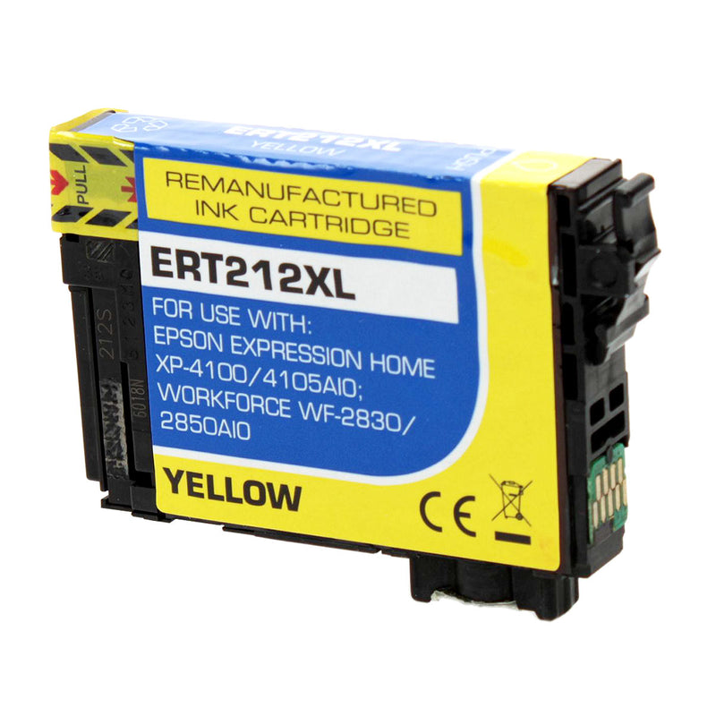 Remanufactured Epson 212XL (T212XL420) InkJet Cartridge, Yellow, 350 High Yield