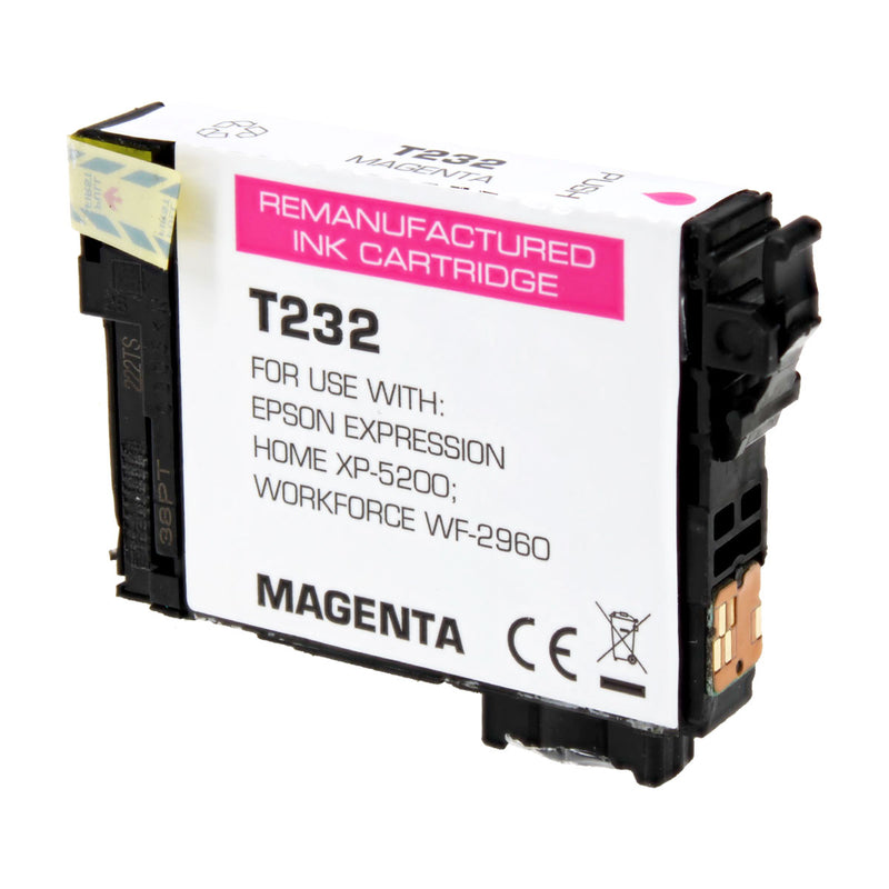 Remanufactured Epson 232 (T232320) Inkjet Cartridge, Magenta, 140 Yield, 140 Yield