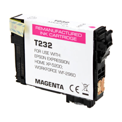 Remanufactured Epson 232 (T232320) Inkjet Cartridge, Magenta, 140 Yield, 140 Yield