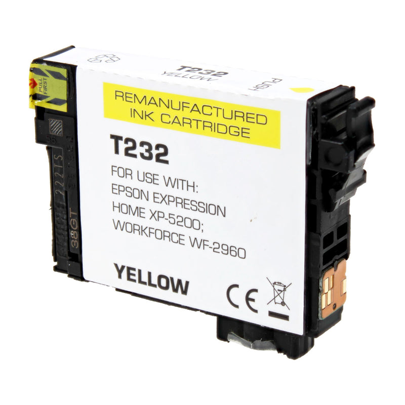 Remanufactured Epson 232 (T232420) Inkjet Cartridge, Yellow, 140 Yield, 140 Yield