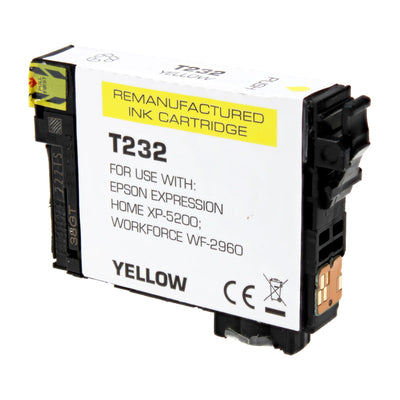 Remanufactured Epson 232 (T232420) Inkjet Cartridge, Yellow, 140 Yield, 140 Yield