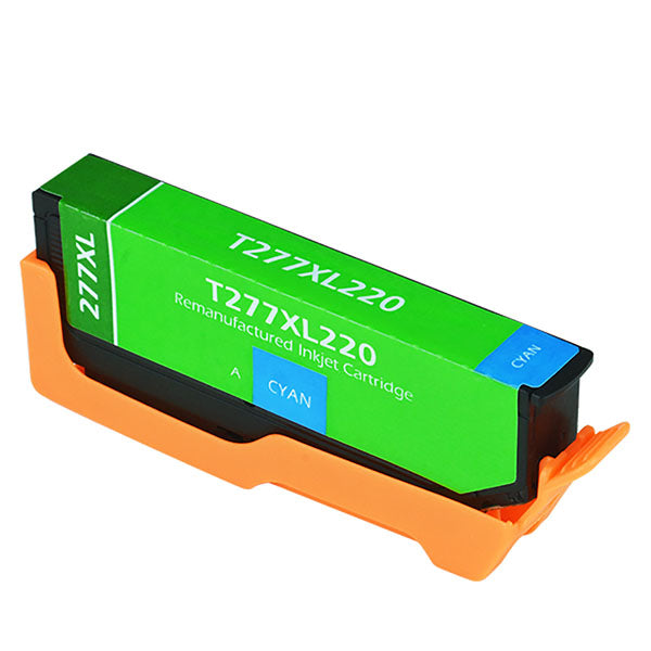 Remanufactured Epson 277XL (T277XL220) InkJet Cartridge, Cyan, 740 High Yield