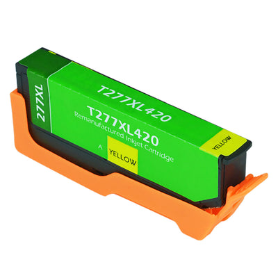 Remanufactured Epson 277XL (T277XL420) InkJet Cartridge, Yellow, 740 High Yield
