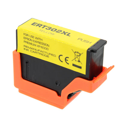 Remanufactured Epson 302XL (T302XL420) InkJet Cartridge, Yellow, 550 High Yield