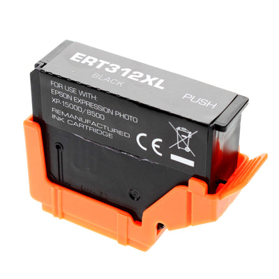Remanufactured Epson 312XL (T312XL120) InkJet Cartridge, Photo Black, 500 High Yield