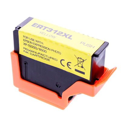 Remanufactured Epson 312XL (T312XL420) InkJet Cartridge, Photo Yellow, 500 High Yield