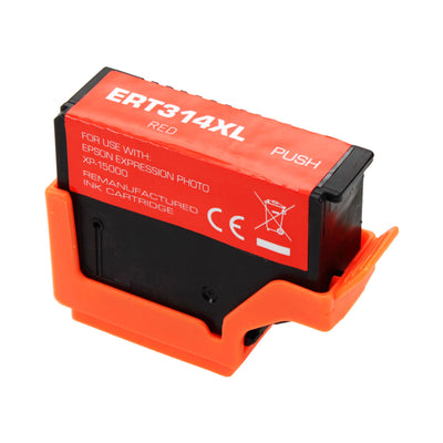 Remanufactured Epson 314XL (T314XL820) InkJet Cartridge, Red, 830 High Yield