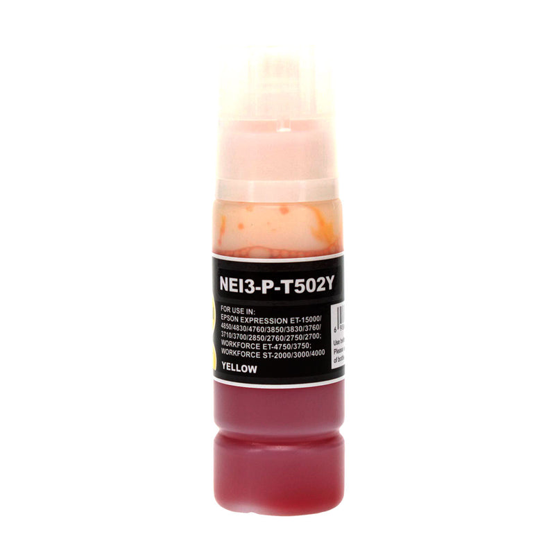 Compatible Epson 502 (T502420) Ink Bottle, Yellow, 6000 Yield
