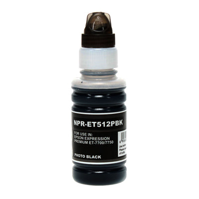 Remanufactured Epson 512 (T512020) InkJet Cartridge, Black, 8K Yield