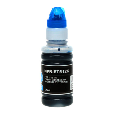 Remanufactured Epson 512 (T512220) InkJet Cartridge, Cyan, 5K Yield