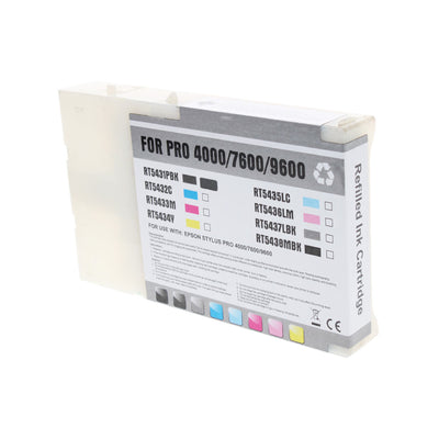 Remanufactured Epson 543 (T543100) Wide Format, Photo Black, 110ml