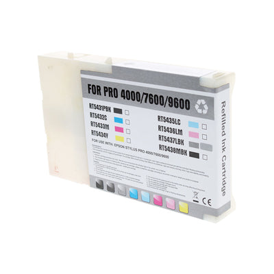 Remanufactured Epson 543 (T543700) Wide Format, Light Black, 110ml