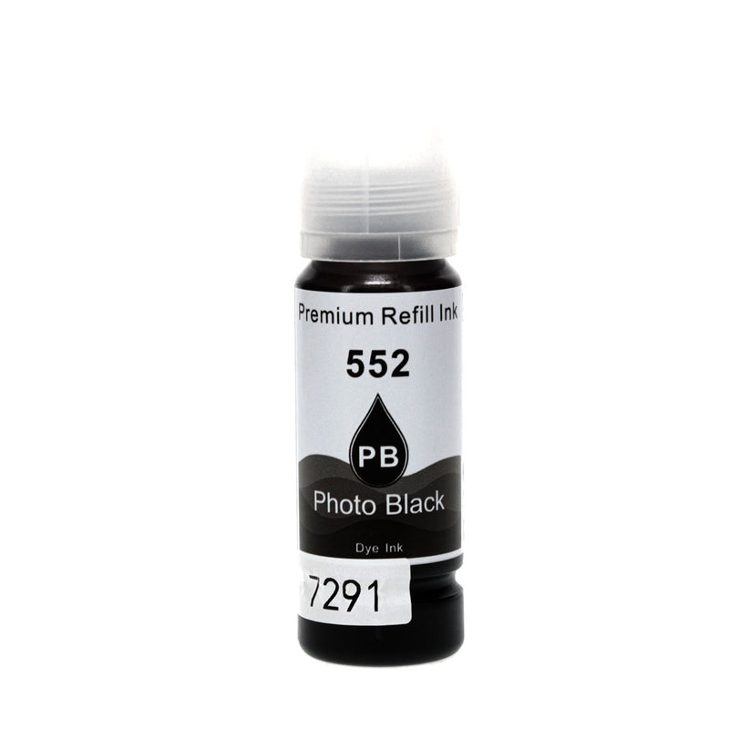 Remanufactured Epson 552 (T552120-S) InkJet Cartridge, Photo Black, 7300 Yield