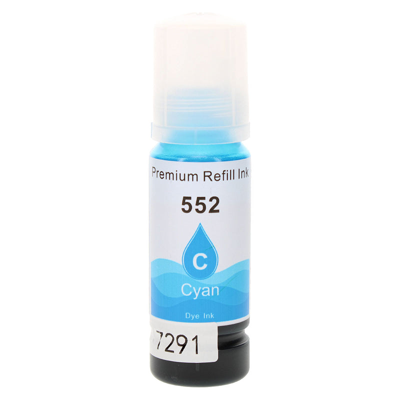Remanufactured Epson 552 (T552220-S) InkJet Cartridge, Cyan, 6200 Yield