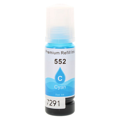 Remanufactured Epson 552 (T552220-S) InkJet Cartridge, Cyan, 6200 Yield