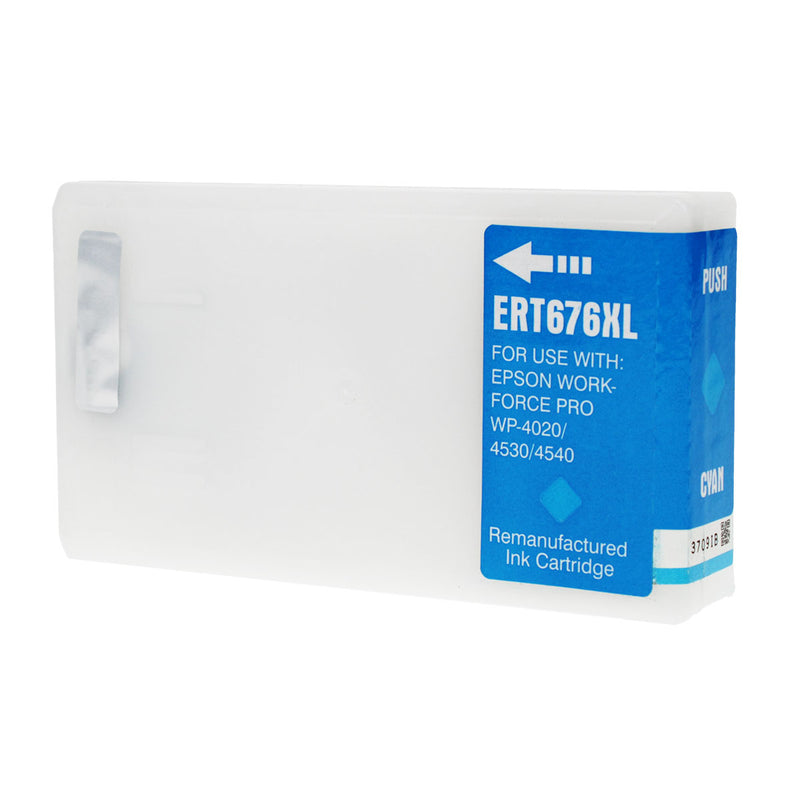 Remanufactured Epson 676XL (T676XL220) InkJet Cartridge, Cyan, 1200 High Yield