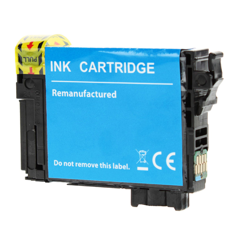 Remanufactured Epson 702XL (T702XL220) InkJet Cartridge, Cyan, 950 Ultra High Yield