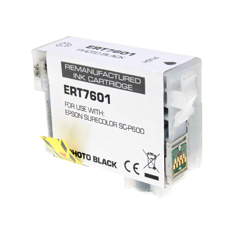 Remanufactured Epson 760 (T760120) Wide Format, Photo Black, 25.9ml Yield