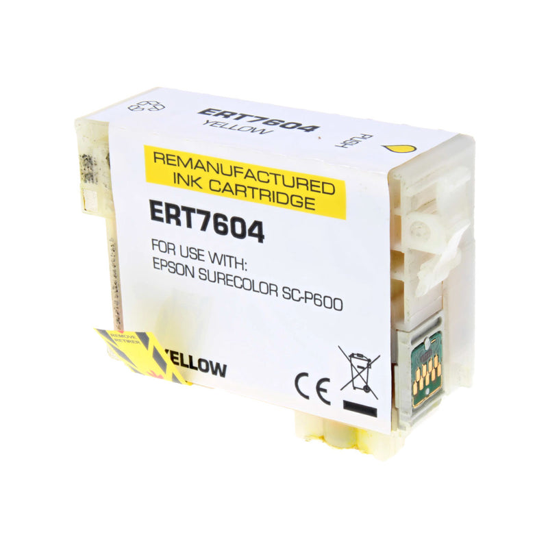 Remanufactured Epson 760 (T760420) Wide Format, Yellow, 25.9ml Yield